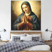 Holy Mother of God – Divine Love & Protection キャンバスプリント (インサイチュ (寝室))