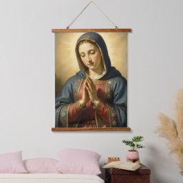 Holy Mother of God – Divine Love & Protection 吊り下げ型タペストリー