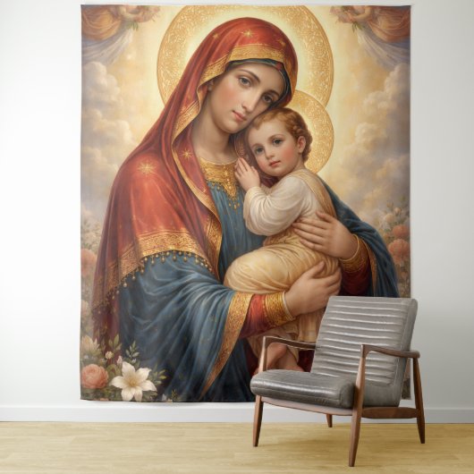 Holy Mother of God – Divine Love & Protection´11 タペストリー (インサイチュ)