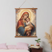 Holy Mother of God – Divine Love & Protection´11 吊り下げ型タペストリー (寝室)