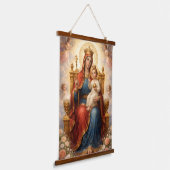 Holy Mother of God – Divine Love & Protection´12 吊り下げ型タペストリー (傾斜あり)