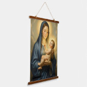 Holy Mother of God – Divine Love & Protection´2 吊り下げ型タペストリー (傾斜あり)