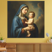 Holy Mother of God – Divine Love & Protection´4 キャンバスプリント (インサイチュ (リビング))