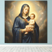Holy Mother of God – Divine Love & Protection´5 キャンバスプリント (インサイチュ (ウッドフロア))
