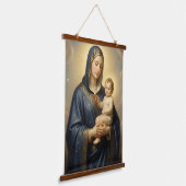 Holy Mother of God – Divine Love & Protection´5 吊り下げ型タペストリー (傾斜あり)