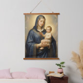 Holy Mother of God – Divine Love & Protection´5 吊り下げ型タペストリー (寝室)