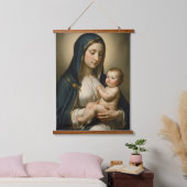 Holy Mother of God – Divine Love & Protection´8 吊り下げ型タペストリー (寝室)