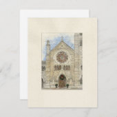 Holy Name Cathedral Christmas Save the Date Card 案内状 (正面/裏面)