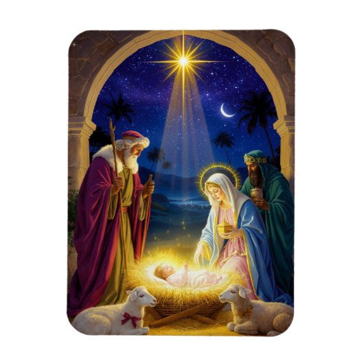 Holy Nativity Christmas マグネット (縦)
