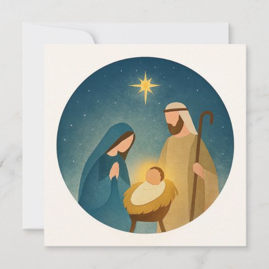 Holy Night: Nativity Christmas Blessing シーズンカード (正面)