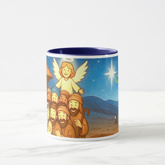 Holy Night Selfie Christmas 11 oz Coffee Mug マグカップ (中央)