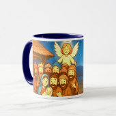 Holy Night Selfie Christmas 11 oz Coffee Mug マグカップ (正面左)