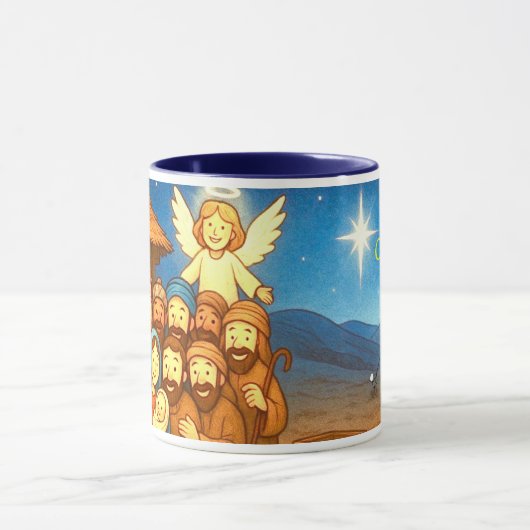 Holy Night Selfie Christmas 11 oz Coffee Mug マグカップ (中央)