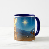 Holy Night Selfie Christmas 11 oz Coffee Mug マグカップ (正面右)
