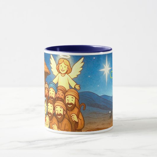Holy Night Selfie Christmas 11 oz Coffee Mug マグカップ (中央)
