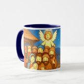 Holy Night Selfie Christmas 11 oz Coffee Mug マグカップ (正面左)