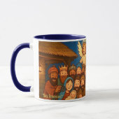 Holy Night Selfie Christmas 11 oz Coffee Mug マグカップ (左)