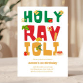 Holy Ravioli Italian Pasta Theme Birthday 招待状