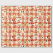 Holy Ravioli Pasta Party | Italian Gingham ラッピングペーパー (フラット)