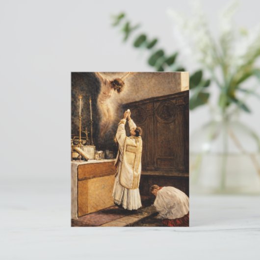 Holy Sacrifice of the Mass Catholic Priest ポストカード (スタンド正面)