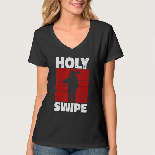 Holy Swipe Quote for a Janitor Tシャツ (正面)