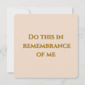 Holy Thursday Eucharist カード (裏面)