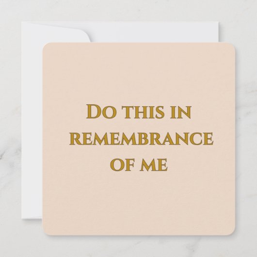 Holy Thursday Eucharist カード (裏面)