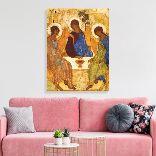 Holy Trinity by Andrey Rublev キャンバスプリント (インサイチュ (リビング))