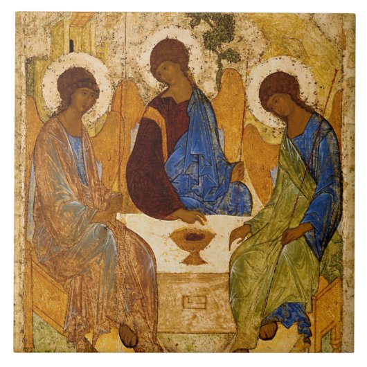Holy Trinity by Andrey Rublev タイル (正面)