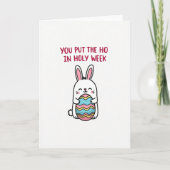 Holy Week Rabbit Funny Card カード (正面)