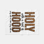 Holy With A Hint Of Hood Pray With Me Don't Play W フリースブランケット (正面(横))