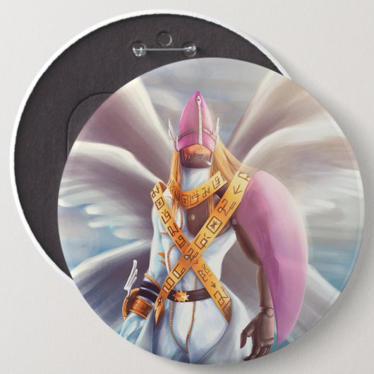 Holyangemon 缶バッジ (正面&裏面)