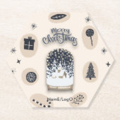 holydays_2_明るいクリスマス_2 ペーパーコースター (正面)
