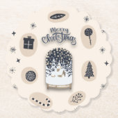 holydays_2_明るいクリスマス_2 ペーパーコースター (正面)