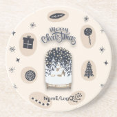 holydays_2_明るいクリスマス_2 砂岩コースター コースター (正面)