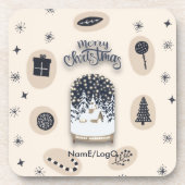 holydays_2_輝くクリスマス_2 ハードプラスチック コースター (正面)
