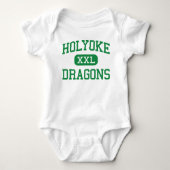 Holyoke -ドラゴン-高等学校- Holyokeコロラド州 ベビーボディスーツ (正面)