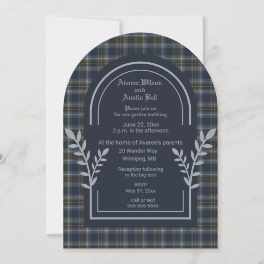 Holyrood Original Tartan Wedding Invitation 招待状 (正面)