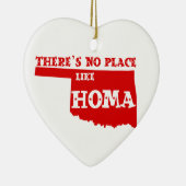 Homaオクラホマのような場所がありません セラミックオーナメント (右)