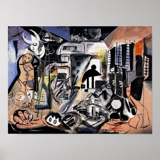 Homage Cubism POSTER /デザインby VinnyFish ポスター (正面)