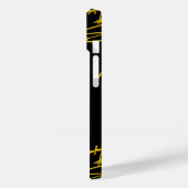 HOMAGE TO MOZART 3D金ゴールドシグネチャー作曲家ブラック Case-Mate iPhoneケース (裏面 / 左)