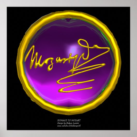 HOMAGE TO MOZART, Purple Amethyst colossal size ポスター (正面)