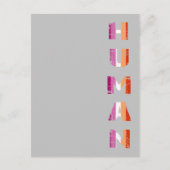 Homan vertical | Lesbian Pride Postkarte ポストカード (正面)