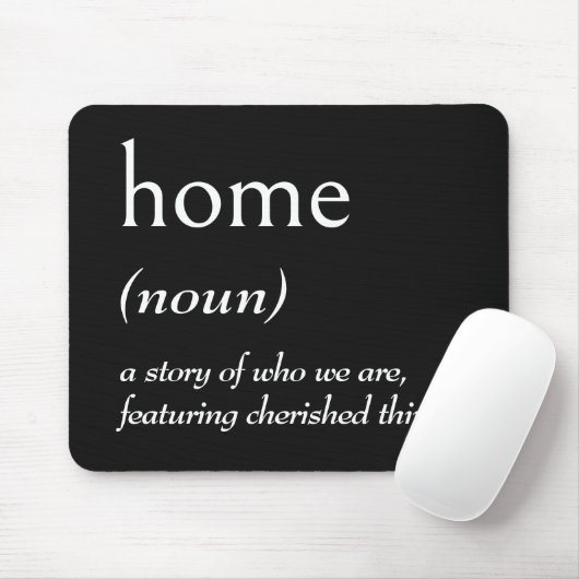 HOMEの辞書的定義 マウスパッド (マウス)