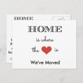 Homeはハートが引っ越しました 案内ポストカード (正面/裏面)