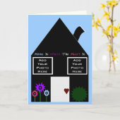 Homeはハートカードです写真テンプレート カード (黄色い花)