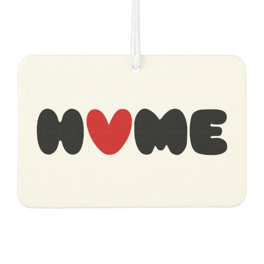 Homeはハート カーエアーフレッシュナー (正面)