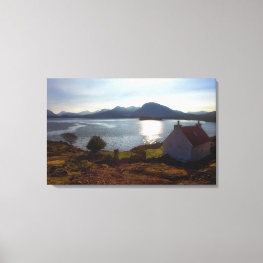 Homeはハート キャンバスプリント (正面)