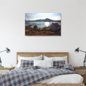 Homeはハート キャンバスプリント (インサイチュ (寝室))