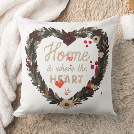 Homeはハート クッション (ブランケット)